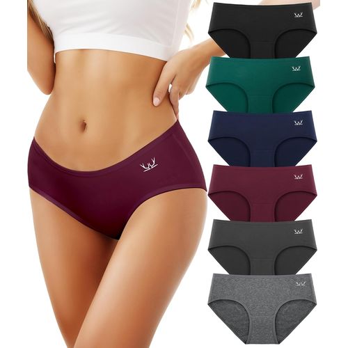 Kgabery-Culotte Femme Coton,Slip Femme Coton Bas Confortable En Panties Respirant Lot De 6