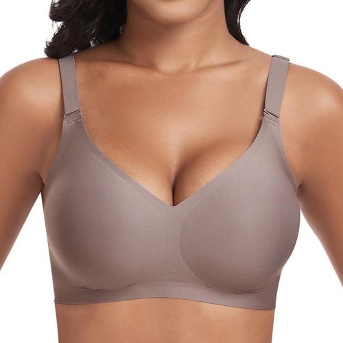 Kgabery-Soutien Gorge Sans Armature Grande Taille Soutiens-Gorge Femme Push Up Rembourré Soutien Gorge Sans Complexe Brassiere Classiques Comfit Generous