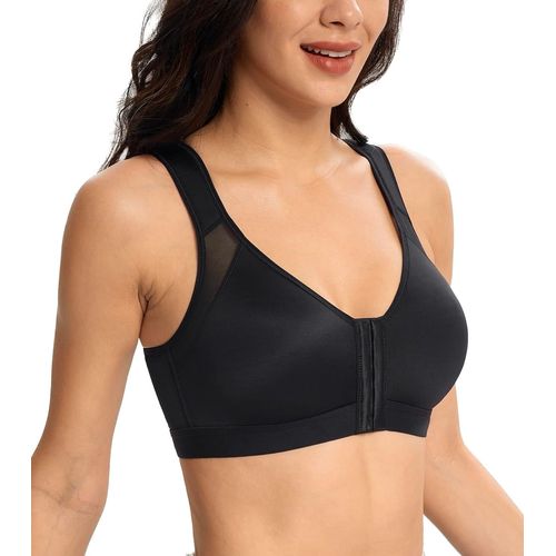 Kgabery-Soutien-Gorge Femme Grandes Tailles Fermeture Devant Redresse Dos Correcteur De Posture Sans Rembourrage Sans Armatures