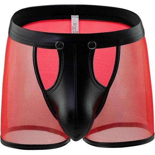 Kgabery-Boxer Sexy Homme Calecons En Maille À Taille Basse Respirant Doux Confortable Sous-Vêtements Découpée