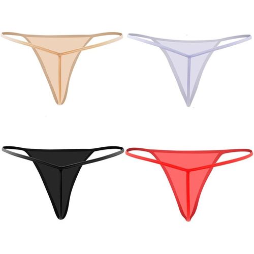 Kgabery-Sous-Vêtement De Coton,Lingerie De Femme Simple G-String Et T-Back