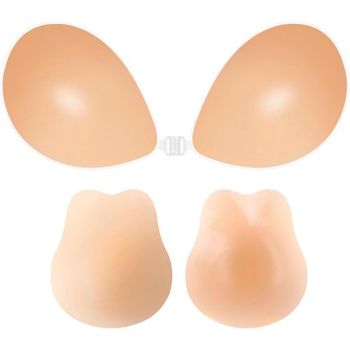 Kgabery-Soutien-Gorge Adhésif Push-Up Pour Femme-Soutien-Gorge Collant Sans Bretelles En Silicone Avec Cache-Tétons Ultra Fin Pour Robe