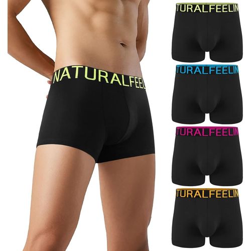 Kgabery-Lot De 3 Sous-Vêtements Boxer De Homme Multicolore À Ceinture Fine En Coton Leger Et Doux
