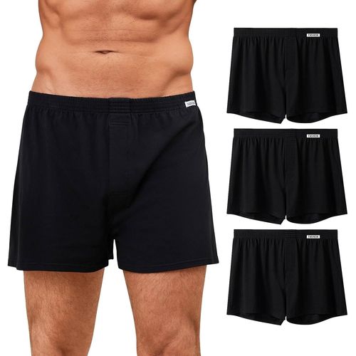 Kgabery-Boxers En Coton Caleçon Pour Homme: Lot De 3 Sous-Vêtements Ultra-Doux Confortables Sans Étiquette Avec Avec Bouton Avant Idéal Pour Peaux Sensibles Sport Travail Et Usage Quotidien