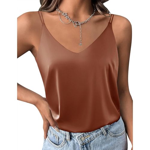 Kgabery-2 Pièces Débardeur Femmes Basique Raso Débardeur 2-Pack,S-Xxl
