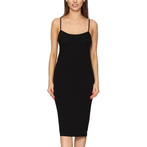 Kgabery-Fond De Robe Longue Avec Bretelles Femme Lingerie Sous-Vêtement Sans Manches Sexy Elégant Ms-402