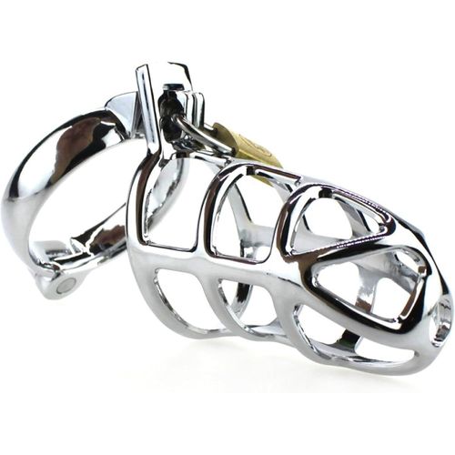 Kgabery-Cage De Chasteté Pénis 9cm 4.2cm Acier Chromé Sex Toy Bdsm Cages De Chasteté Pour Homme Sextoys Homme Chastity Cage Anneau Penien-Anneau Homme Cage Chastete¿E Bondage Ceintures De Chasteté Fo