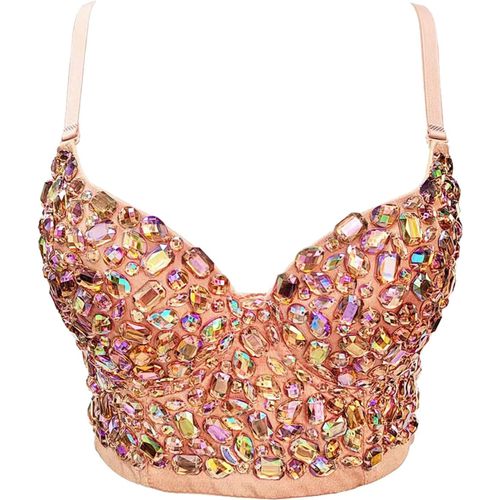 Kgabery-Débardeur À Bretelle Femme Corset Bustier Bra Veste De Clubwear Crop Top