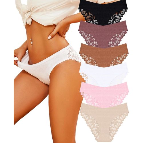 Kgabery-Culotte Sans Couture Femme Invisible Culotte Femme Dentelle Slip Femme Culottes Et Slips Lot Sous Vetement