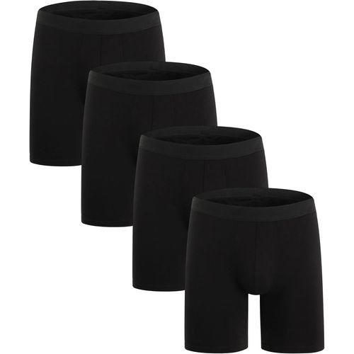 Kgabery-Caleçon Coton Long Boxer Pour Homme 3/4 Pack