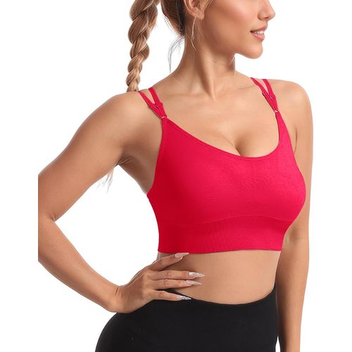Kgabery-Soutiens-Gorge De Sport Femme Brassiere Sport Maintien Fort Soutien Gorge Sans Armature Vetement Sportswear Pour Fitness Running