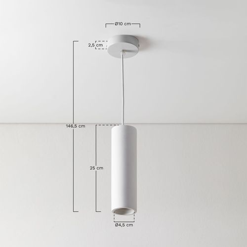 Plafonnier En Plâtre Selene Blanc