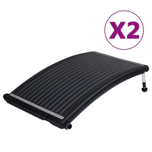 Vidaxl Panneaux De Chauffage Solaire De Piscine Courbés 2 Pcs 110x65cm