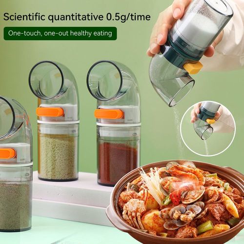 Salière Quantitative À Chaque Pression De 2/3g, Bouteille D'assaisonnement Transparente De 0.5g, Bocal À Poivre Scellé, Salière Et Poivrière, 1/100 Pièces, Xobw