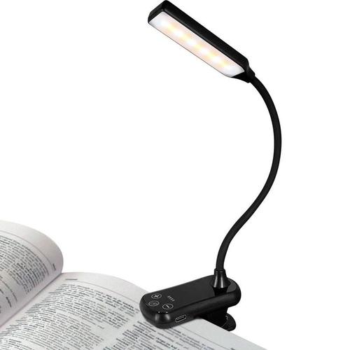 Lampes de lecture LED pour le nettoyage, portables et rechargeables, lampe  de livre avec pince, lumière LED pour les amateurs de voyage