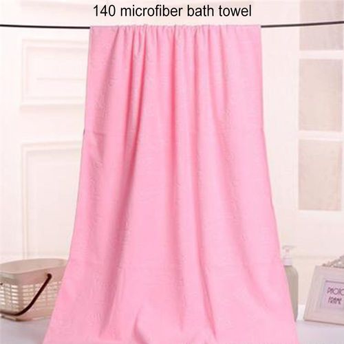 Serviette De Bain Extra-Large En Fiber Pure 140x70cm, Serviette De Bain Épaisse, Absorbe L'eau, Pas De Perte De Cheveux, Pour La Maison, L'hôtel