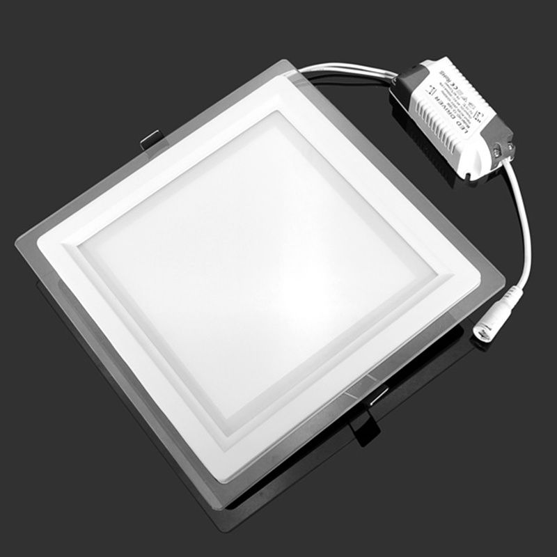Plafonnier Led Encastrable Avec Couvercle En Verre Carr, 18... - 2
