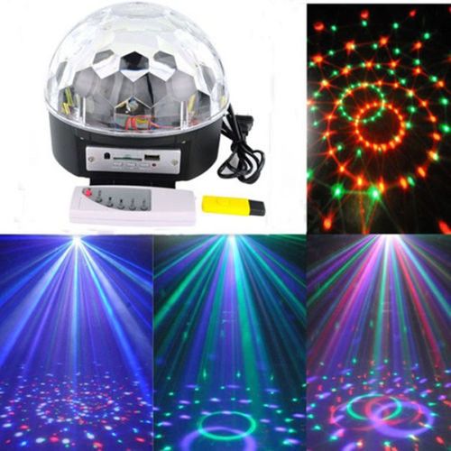 Boule Magique En Cristal À Led Numérique, Contrôle Dmx, Éclairage Effet Boule Magique Pour Scène Disco Dj Bar, Adaptateur Eu/Us Ac110v-240v