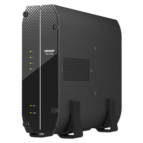 QNAP TS-410E - Serveur NAS - 4 Baies - SATA 6Gb/s - RAID 0, 1, 5, 6, 10, 50, 60, JBOD - RAM 8 Go - Gigabit Ethernet / 2.5 Gigabit Ethernet - iSCSI support