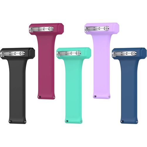Lot De 5 Bracelets De Montre D'infirmière En Silicone Souple De 22 Mm Compatible Avec Gtr 4/Xiaomi Mi Watch S1 Active/Realme Watch 2 Pro/Huawei Watch Gt 3 Pro 46 Mm[Bou5251254]