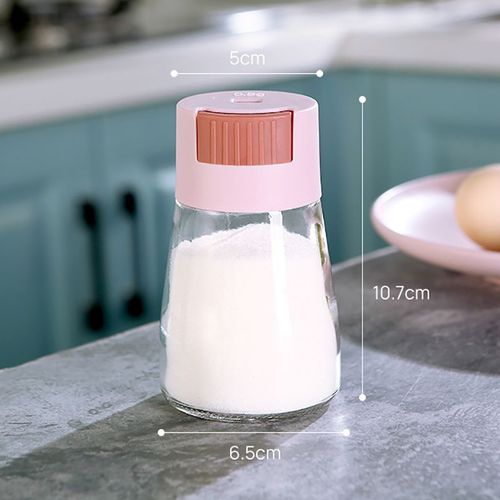 Bocal D'assaisonnement En Verre Scellé De Cuisine, Caves À Sel, Serveurs, Bouteille D'épices, Type De Presse, Salière Quantitative, Bouteille De Contrôle De Détail, Cochons, Nouveau