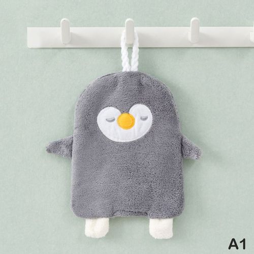 Hocartoon-Essuie-Mains En Velours Pour Enfants, Animal Mignon, Serviette De Visage Pour Enfants, Serviettes Épaisses Et Absorbantes, Doux