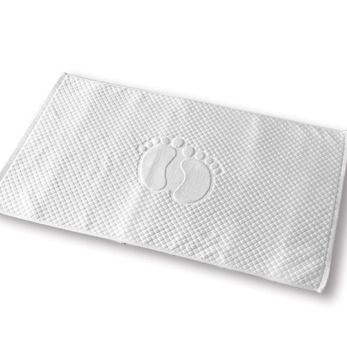 Tapis de bain en coton, pour salle de bain, Salon, hôtel, SPA, salle de douche, motif de pieds, serviette absorbante, baignoire mobile