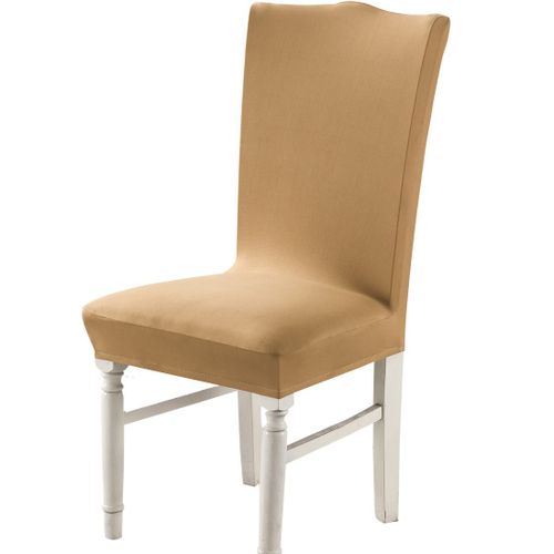 Housse De Chaise Élastique De Couleur Unie, En Spandex, Extensible, Pour La Cuisine, La Salle À Manger, Pour Banquet De Mariage