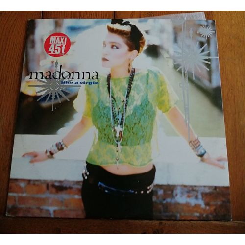 Maxi 45t Vinyle 12" Madonna " Like A Virgin " 2 Titres De 1984 ,Made In Germany , Sire Electronic Pop Synth-Pop ,