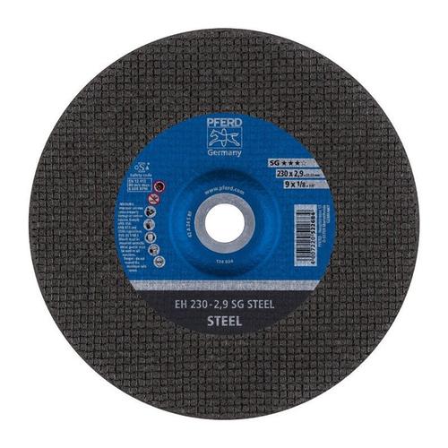 Disque à tronçonner SG STEEL D230 mm x29 mm contre-coudé acier perçage 22,23 mm (Par 25)