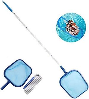 Épuisette Piscine Protoence Avec Manche Télescopique - Filet à Feuilles Et Débris Pour Piscine, étang, Spa, 132 Ou 153 Cm