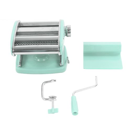 Machine a pates a ventouse, machine a pates multifonctionnelle en acier inoxydable, machine a rouler les nouilles manuelle, ventouse verte, 2 couteaux