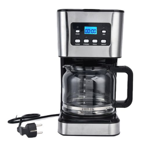 Cafetiere Filtre 1,5 L, 12 Tasses, Avec Minuterie, Extraction Automatique, Pour La Maison Et Le Cafe, Prise Ue 220-240 V