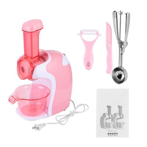 Machine a glace portable aux fruits, sorbetiere domestique, prise CN 220V, rose