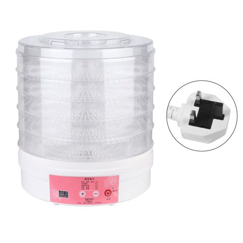 Deshydrateur electrique intelligent a 5 couches, 28 cm, pour fruits et legumes, prise britannique 220-240 V