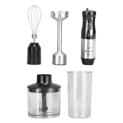 Mixeur plongeant electrique 4 en 1, batteur a oeufs a immersion, fouet, hachoir a viande, outil 1000 W pour cuisine, prise UE 220 V
