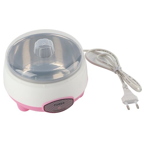 Mini yaourtiere 15 W 1 L, chauffage a 360 °, automatique, pour la maison, prise UE 220 V, rose