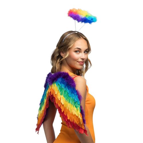 Set D'ange Arc En Ciel Adulte