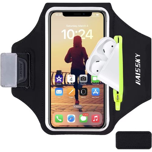 Brassard De Sport Pour Téléphone Portable Résistant À L'eau Avec Écouteurs Tws Poche Pour Clés Pour Galaxy S20 S10 - Pour Coureurs, Gym, Jogging, Vélo, Course À Pie[Php52500062]