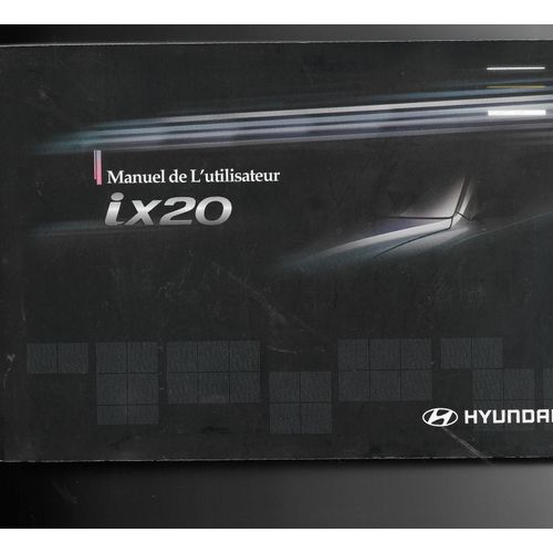 Manuel D Utilisation Hyundai Ix 20