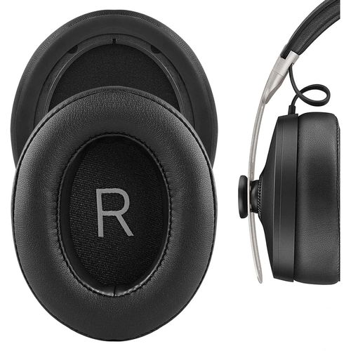 Coussinets de rechange en cuir protéiné pour casque sans fil Sennheiser Momentum 3 sans fil Momentum 3.0, Noir