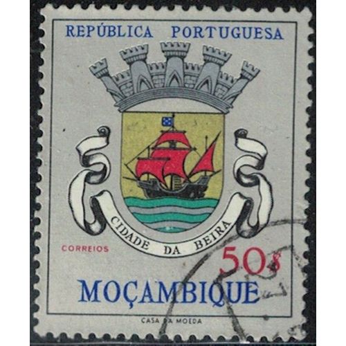 Mozambique 1961 Oblitéré Blason Armoiries Cidade Da Beira Y&T Mz 478 Su