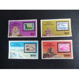 Timbre Centrafrique Y T 295- 296-Pa 167-169 Vols Du Graf Zeppelin 1977 (190509 )