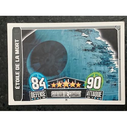 Carte Force Attax Star Wars N°71 : Etoile De La Mort