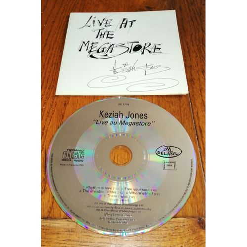 Maxi Cd Single Collector Keziah Jones " Live At The Megastore " 5 Titres De 1992 Funk/Soul ,Pochette Cartonnée
