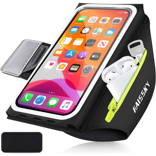 6,8"" Brassard Telephone Sport Avec Poche Supplémentaire, Porte Telephone Course A Pied Support De Porte Téléphone Portable Pour Iphone 15 14 13 12 Pro Max Samsung Pour Clé De Voit[Php52501303]