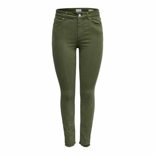 Pantalon Skinny Fit Coton Poches Effiloché Chevilles Femme Only