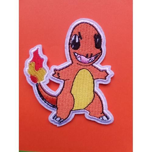 Ecusson Thermocollant Patch Brodé Pokémon Salamèche