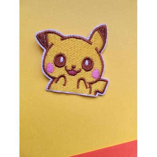 Ecusson Thermocollant Patch Brodé Pokemon Pikachu