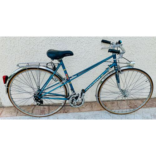 Vélo Peugeot Femme / Homme Vintage Eightie, Bleu, Ville Et Route, Cadre Allégé.